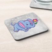 Cartoon olifant bier onderzetter (Linkerzijde)