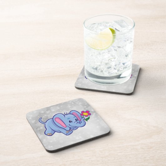 Cartoon olifant bier onderzetter (Rechterzijde)
