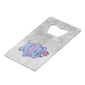 Cartoon olifant creditkaart flessenopener (Achterkant Gekanteld)