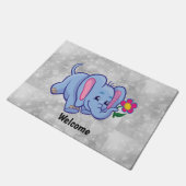 Cartoon olifant deurmat (Schuin)