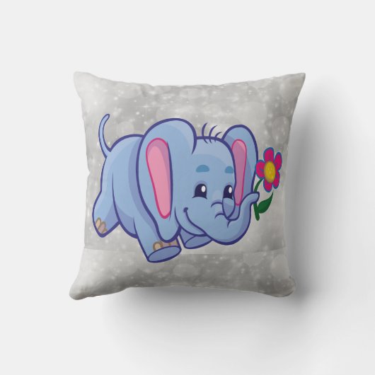 Cartoon olifant kussen (Achterkant)
