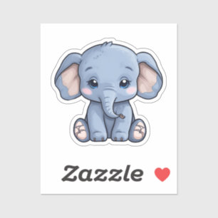Cartoon-olifant Sticker