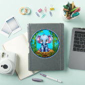 Cartoon Olifant Sticker (iPad Cover)
