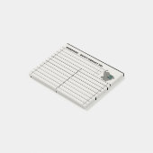 Cartoon olifant te doen lijst - gepersonaliseerd post-it® notes (Schuin)