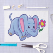Cartoon olifant tissuepapier (Craft)