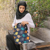 Cartoon olifanten tote bag