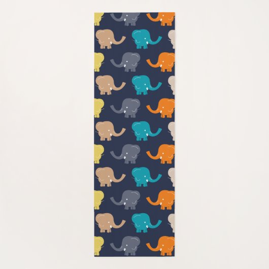 cartoon olifanten yogamat (Achterkant)