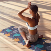 cartoon olifanten yogamat