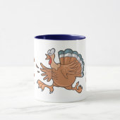 Cartoon omringd door kalkoenen mok (Midden)