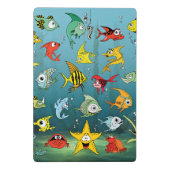 Cartoon onderwater mini klembord (Achterkant)
