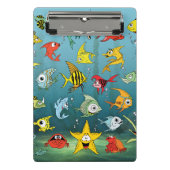 Cartoon onderwater mini klembord (Voorkant)
