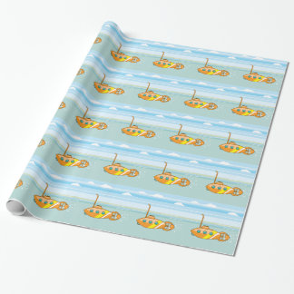 cartoon onderzeeboot cadeaupapier