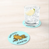 Cartoon Onderzetter: Cute Toad Ronde Kartonnen Onderzetter (Insitu)