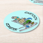 Cartoon Onderzetter: HER 50th Birthday Onderzetter (Gebogen)