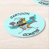 Cartoon Onderzetter: Onderzetter van de luchtbrakk (Gebogen)