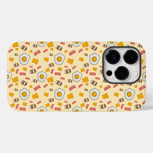 Cartoon Ontbijt Delight Case-Mate iPhone Case (Achterkant (horizontaal))