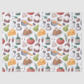 Cartoon ontkoppeling van voedsel en Drink Tissuepapier (Voorkant)