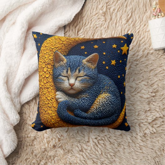 Cartoon op de maan kussen (Deken)