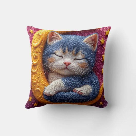 Cartoon op de maan kussen (Achterkant)