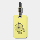 Cartoon op wiel met hoge wielaandrijving bagagelabel (Voorkant verticaal)