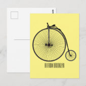 Cartoon op wiel met hoge wielaandrijving briefkaart (Voorkant / Achterkant)