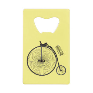 Cartoon op wiel met hoge wielaandrijving creditkaart flessenopener