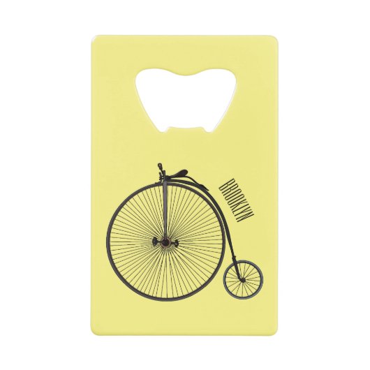 Cartoon op wiel met hoge wielaandrijving creditkaart flessenopener (Voorkant)