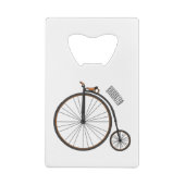 Cartoon op wiel met hoge wielaandrijving creditkaart flessenopener (Achterkant)