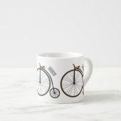 Cartoon op wiel met hoge wielaandrijving espresso kop (Voorkant rechts)