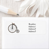 Cartoon op wiel met hoge wielaandrijving etiket (Insitu)