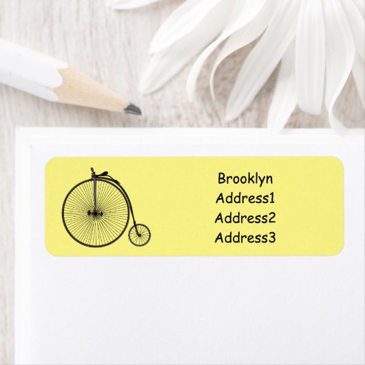 Cartoon op wiel met hoge wielaandrijving etiket (Insitu)