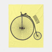 Cartoon op wiel met hoge wielaandrijving fleece deken (Voorkant)