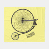 Cartoon op wiel met hoge wielaandrijving fleece deken (Voorkant (Horizontaal))