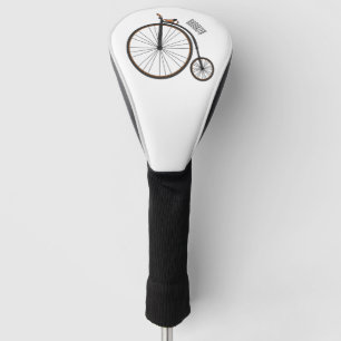 Cartoon op wiel met hoge wielaandrijving golfheadcover