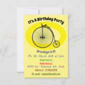 Cartoon op wiel met hoge wielaandrijving kaart (Voorkant)