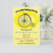 Cartoon op wiel met hoge wielaandrijving kaart (Staand voorkant)