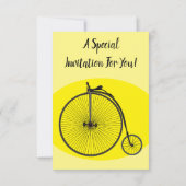 Cartoon op wiel met hoge wielaandrijving kaart (Achterkant)