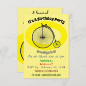 Cartoon op wiel met hoge wielaandrijving kaart (Voorkant / Achterkant)