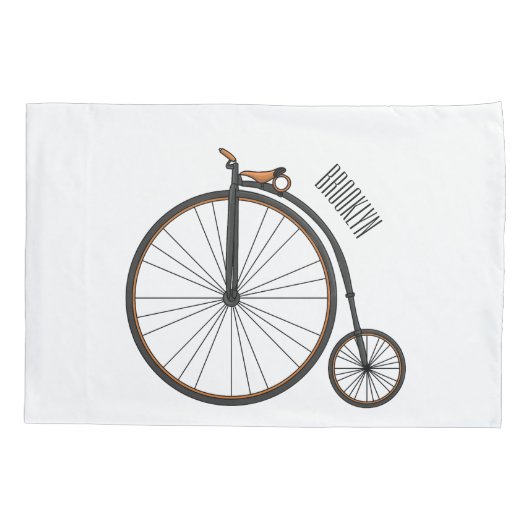 Cartoon op wiel met hoge wielaandrijving kussensloop (Achterkant)