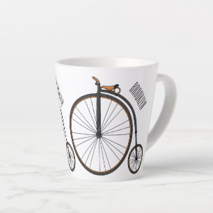 Cartoon op wiel met hoge wielaandrijving latte mok