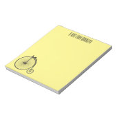 Cartoon op wiel met hoge wielaandrijving notitieblok (Linkerzijde)