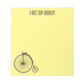 Cartoon op wiel met hoge wielaandrijving notitieblok (Voorkant)