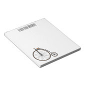 Cartoon op wiel met hoge wielaandrijving notitieblok (Schuin)