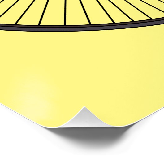 Cartoon op wiel met hoge wielaandrijving perfect poster (Hoek)