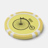 Cartoon op wiel met hoge wielaandrijving poker chips (Enkel)