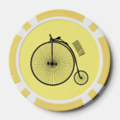 Cartoon op wiel met hoge wielaandrijving poker chips (Achterkant)