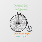 Cartoon op wiel met hoge wielaandrijving raamsticker (Vel)