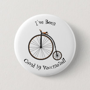Cartoon op wiel met hoge wielaandrijving ronde button 5,7 cm