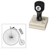 Cartoon op wiel met hoge wielaandrijving rubberstempel (Gestempeld)