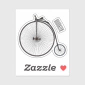 Cartoon op wiel met hoge wielaandrijving sticker (Vel)